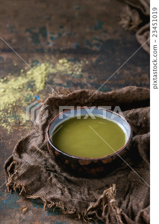 Cup of matcha tea Cup of matcha tea 23451019
