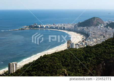 Copacabana beach aerial view 23452771