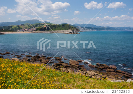 Costa Vasca in the getaria,Spain,europa 23452833