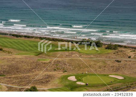 Panoramic view of Zarautz with Guetaria  23452839