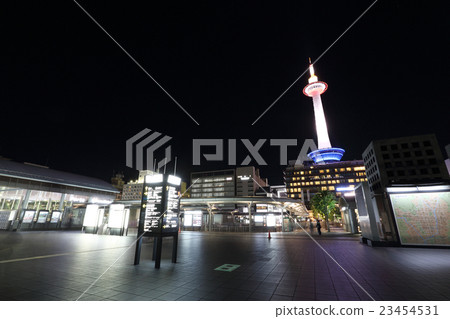 Kyoto Japan cityscape at night 23454531