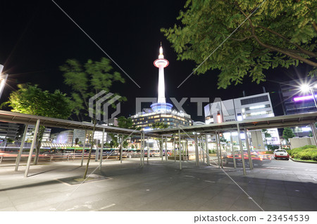 Kyoto Japan cityscape at night Kyoto Japan cityscape at night 23454539