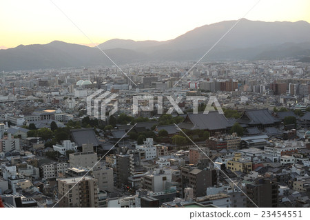 Kyoto, Japan cityscape on sunrise 23454551
