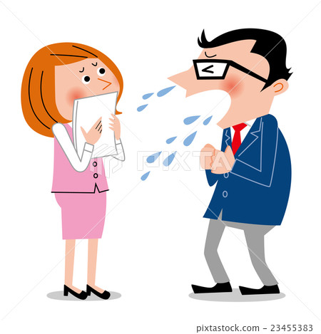 Sneezing runny nose virus infection - Stock Illustration [23455383] - PIXTA