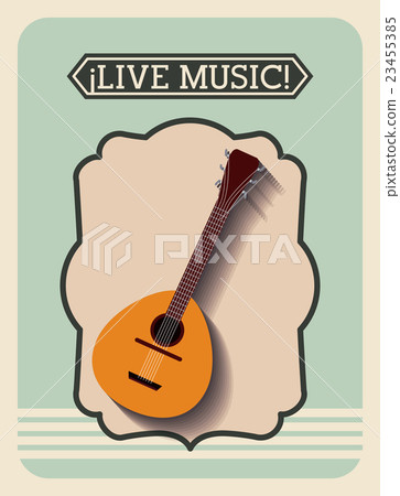 live music frame retro isolated icon design 23455385