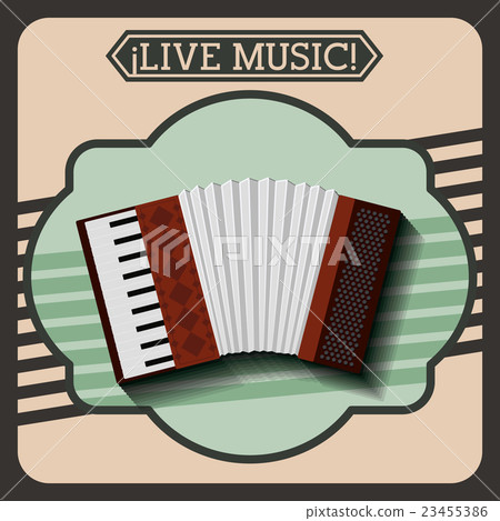 live music frame retro isolated icon design 23455386