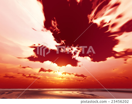 Wind and clouds with the sea 23456202