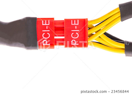 Close Up PCI-E cable video card 23456844
