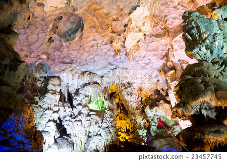 Stalactite Thien Cung cave in Ha Long Bay Vietnam 23457745