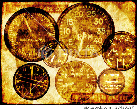 Grunge background with retro indicators 23459187