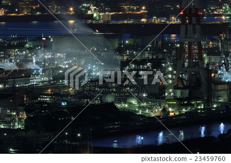 Mizushima Complex Factory Night view 23459760