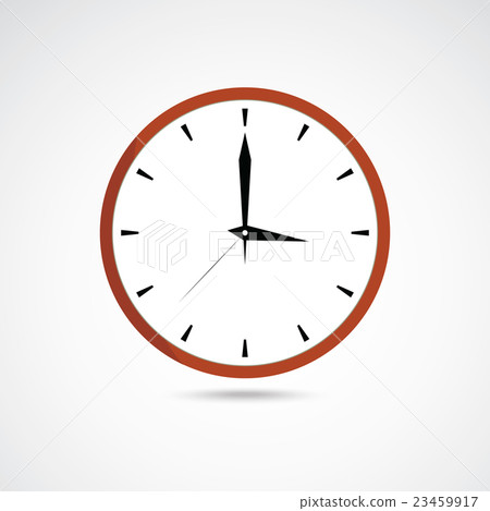 Red clock icon 23459917