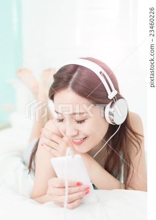 woman enjoy music woman enjoy music 23460226