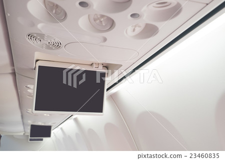 Display screen in the airplane 23460835