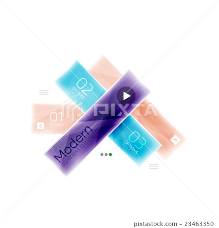 Glossy stripes business infographics. 23463350