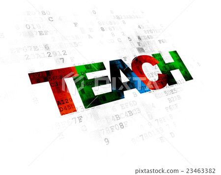 Education concept: Teach on Digital background 23463382