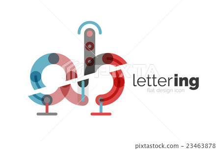 Linear business logo letter Linear business logo letter 23463878