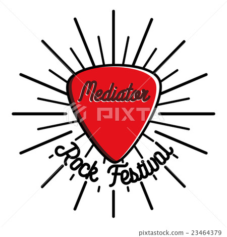 Color vintage rock emblem Color vintage rock emblem 23464379