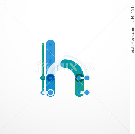 Linear initial letters, logo branding concept 23464513