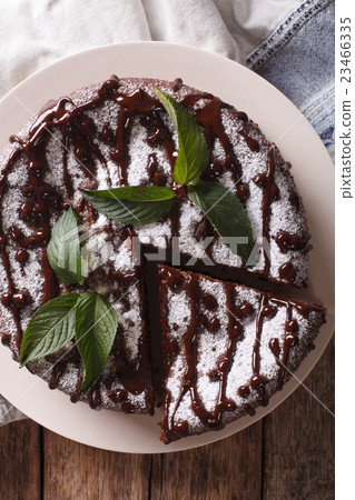 Tasty cake with poppy seeds and powdered sugar Tasty cake with poppy seeds and powdered sugar 23466335