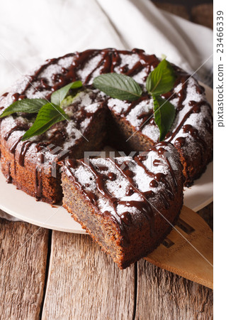 Freshly baked pie with poppy seeds Freshly baked pie with poppy seeds 23466339