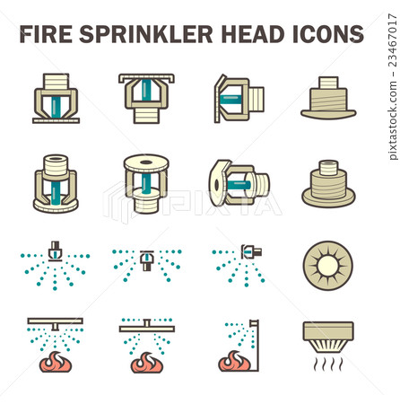 Fire sprinkler icon Fire sprinkler icon 23467017