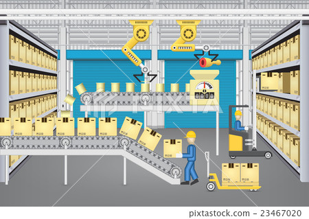 Production line vector - Stock Illustration [23467020] - PIXTA