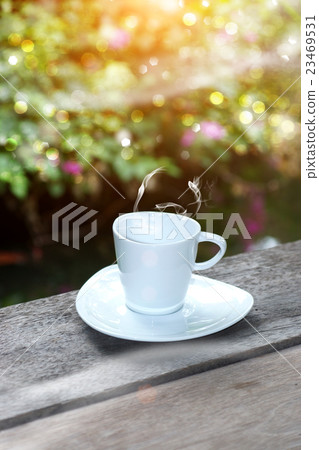 morning coffee with white glass. morning coffee with white glass. 23469531