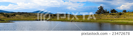 Lake Jindabyne foreshore in Australia Lake Jindabyne foreshore in Australia 23472678
