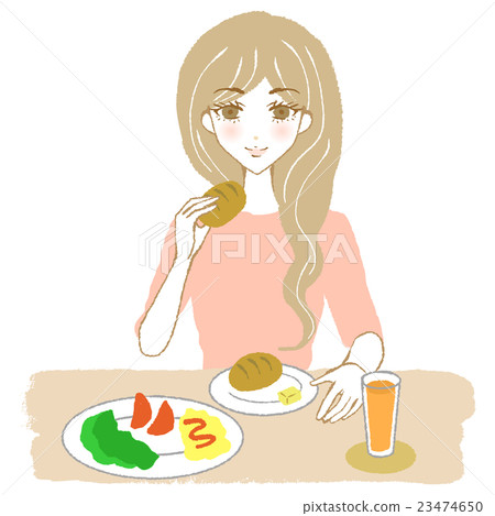 婦女健康飲食（麵包）沒有閃光 23474650