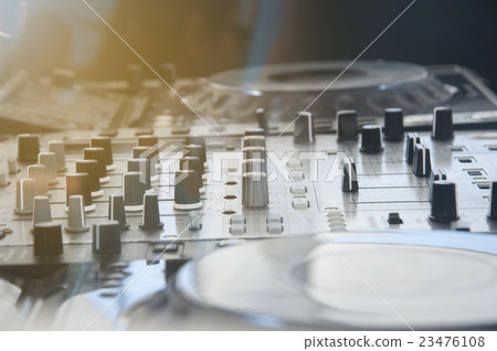 DJ console mixing desk DJ console mixing desk 23476108