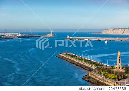 El Abra bay and Getxo pier and seafront, Spain 23477286