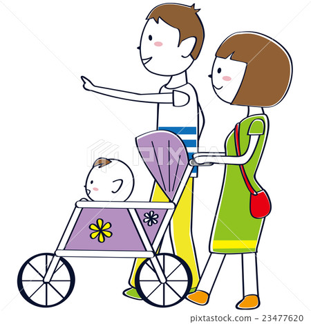 走向家庭成員Papa Oka Mama Baby 23477620