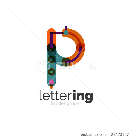 Linear business logo letter Linear business logo letter 23478107