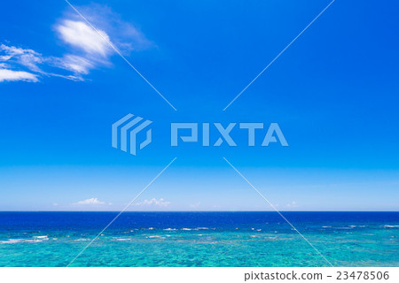 海，景觀，海景，沖繩。 23478506