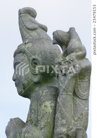 Shinshu's cultural asset masterpiece Moriya Sadaharu's stone Buddha Fukuzawa family's buddha sound Bodhisattva left side upper vertical (Komagane shi Fukuoka) Sadaharu Buddha masterpiece 23479153