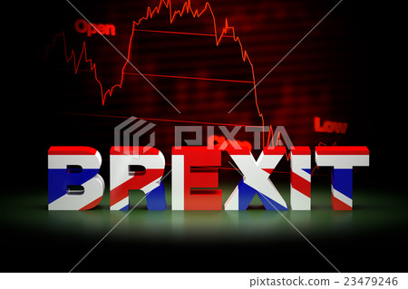 Brexit Financial Crisis, 3D Rendering Brexit Financial Crisis, 3D Rendering 23479246