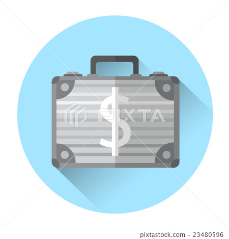 Case With Money Dollar Sign Colorful Icon Case With Money Dollar Sign Colorful Icon 23480596