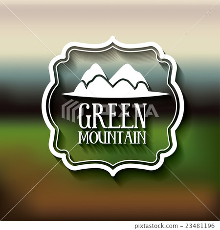 mountain frame with blur background isolated icon mountain frame with blur background isolated icon 23481196