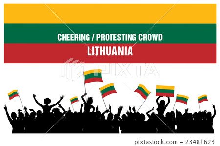 Cheering or Protesting Crowd Lithuania Cheering or Protesting Crowd Lithuania 23481623