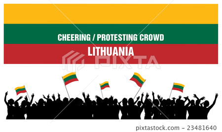 Cheering or Protesting Crowd Lithuania Cheering or Protesting Crowd Lithuania 23481640