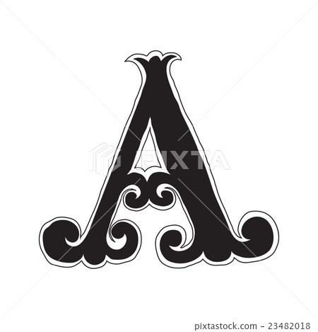 The vintage style letter A The vintage style letter A 23482018