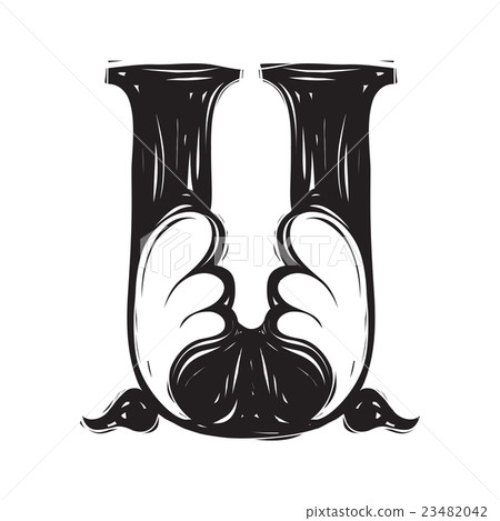 The  vintage style letter A 23482042
