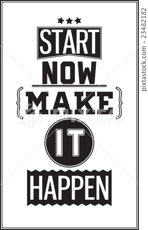 Typography motivational Poster with quote  23482182