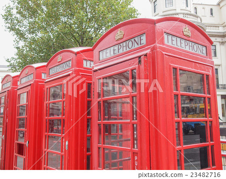 London telephone box London telephone box 23482716