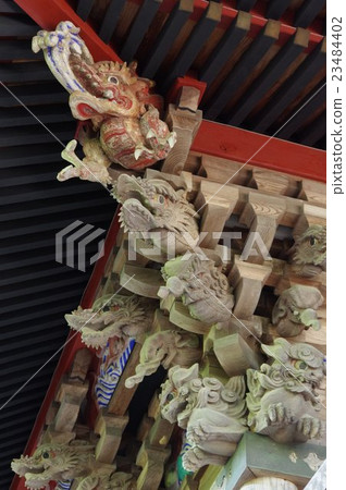 新宿神社的神社神社熱田神社（國家重要文化財產）的神社的盔甲的雕塑團體 23484402