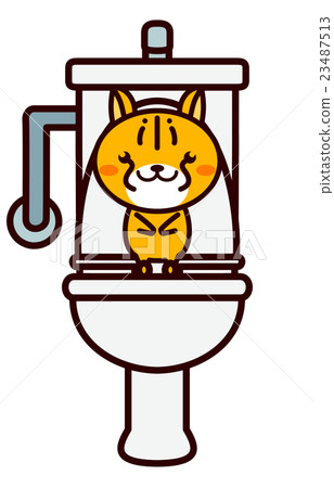 Toilet and animal series 23487513