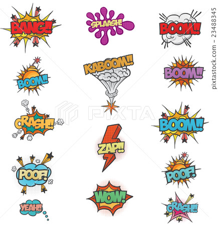 Comic speech bubbles Comic speech bubbles 23488345