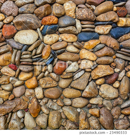 Sea stones pebble texture background 23490333