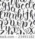 Hand drawn abc letters seamless pattern 23491182